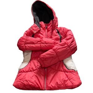 London Fog Outerwear Removable Hood Puffer Jacket Size Large 14/16